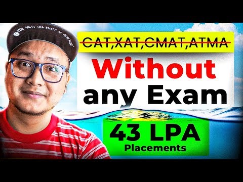 MBA Without CAT, XAT & CMAT 🤯 | Top Colleges, No Entrance Exam | 43 LPA Reality (2026)