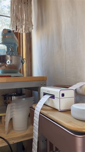 Easiest way to print labels for your small business! #rolloit #smallbusinesshacks #labels #labelprinter #rolloprinter #smallbusinesstips_ #soapasmr | velet.soaps