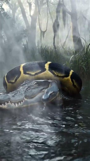 what if an anaconda fused with an alligator? 🐊