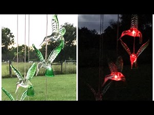 Solar Powered Hummingbird Windchime
