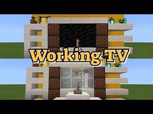 How To Make A Working TV In Minecraft! | Minecraft
