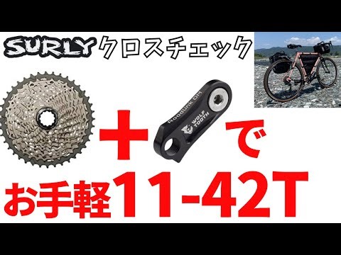 【カスタム】お安くリア42T！Wolf Tooth RoadLink DMでロードバイク用リアディレーラーアルテグラRD-R8000GSで11-42Tを変速！【サーリークロスチェック】