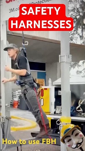How to Stay Safe When Working at Heights | Safety Harness Training #safetyfirst