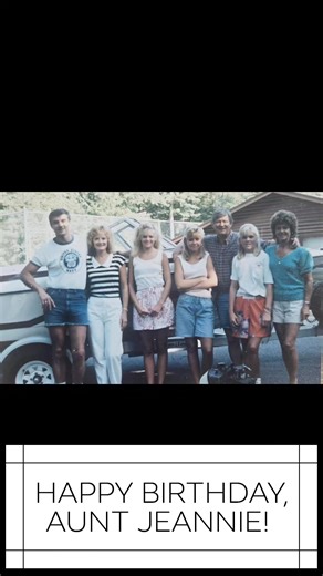 So grateful to have so many wonderful memories with you, Aunt Jeannie Moss! 💕 Wishing you a beautiful birthday, full of love, joy, and everything good you so deserve!!! 🥰🎉🎂 | Laura Lee Scott