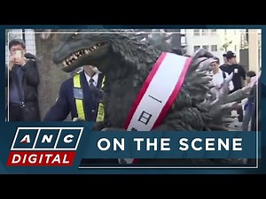 LOOK: Godzilla becomes Tokyo police for a day | ANC
