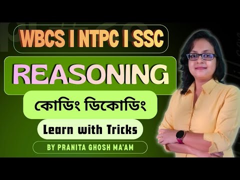 Easy Tricks to Crack Coding–Decoding | Reasoning LIVEMasterclass|WBCS SSC NTPC #codingdecodingtricks