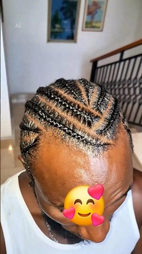 OMG The Cleanest Men's Cornrows You'll See! 🔥 | Neat Braids on Natural Afro Hair #hairstyle