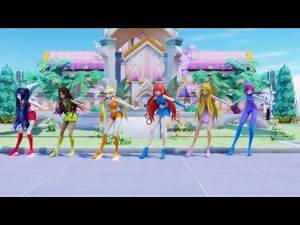 [MMD] WINX - Cafeteria Song (MLP: Equestria Girls)