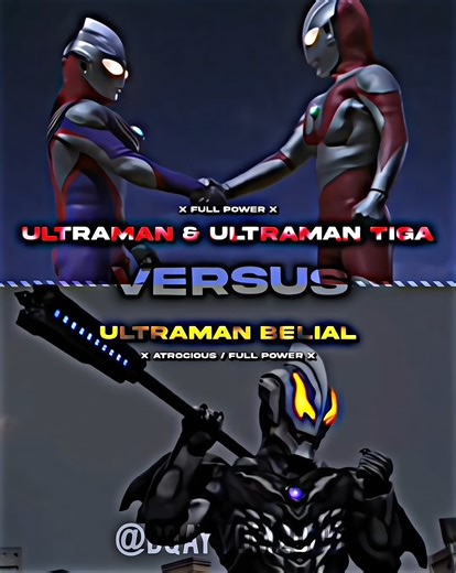 Ultraman & Ultraman Tiga Vs Ultraman Belial (Atrocious) | Edit #shorts #edit #ultraman #ultramanedit