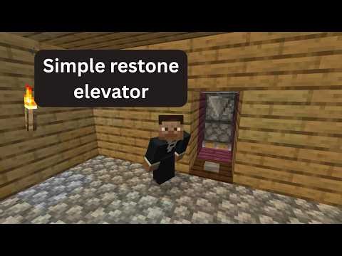 Minecraft Java Edition | Simple redstone elevator.