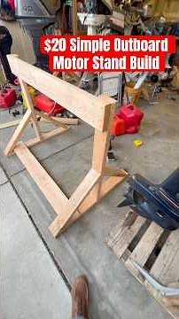 How to build a simple outboard motor stand for around $20 #boat#outboard#boatengines#howto