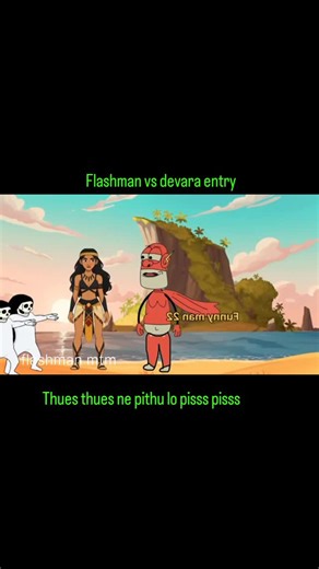 flash man on Instagram: "Flashman vs Devara entry flash man trending now comedy reels funny video nowtrending videos #flashman #original #viralreels #fun"