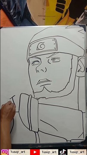 How to draw asuma sarutobi versi manga #asuma #sarutobi #shorts