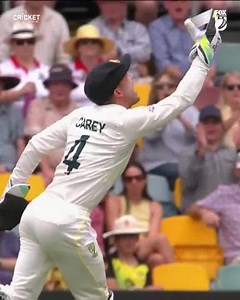 Carey into the action with his first catch in Test cricket! A moment to remember for the new keeper! | cricket.com.au