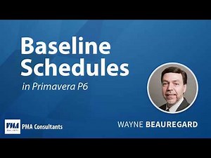 Using Primavera P6 to Create, Maintain & Assign Baseline Schedules