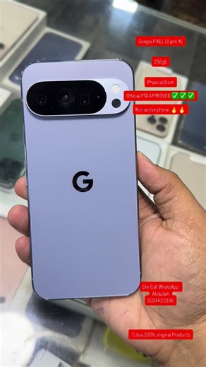 Smartphones by Abdullah on Instagram: "Google PIXEL 10 pro XL 256gb Physical/Esim Official PTA APPROVED ✅✅✅ Non active phone 🔥🔥 Dm:Call:WhatsApp Abdullah 03244173196 To buy 100% original Products iPhoneForSale, iPhoneDeals, iPhoneSale, iPhone12, iPho ne13,iPhone 14, iPhone15, iPhoneUpgrade, BuyiPhone, Ap pleProducts, iPhoneShopping, BestiPhoneDeals, AppleS ale, iPhoneAddict,SmartphoneDeals, iPhoneReview, iPho neFans, AppleFan, TechDeals, BuyApple,iPhoneDiscount s, AffordableiPhones,iPhoneLife,
