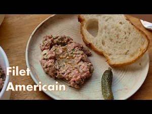 Filet Americain aka smooth steak tartare
