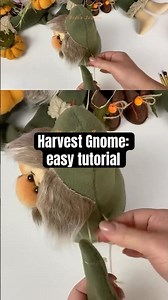Watch the full tutorial on my channel above⬆️😍 #gnomes #halloween #handmade #helenlozova