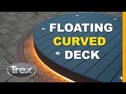 How to Build a CURVED TREX DECK that Floats off the ground