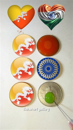 🇧🇹 vs 🇮🇳 ||independence day drawing|| #shorts #trending #art #drawing #viral