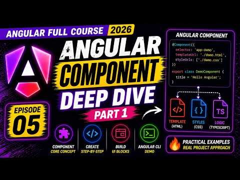 Angular Full Course 2026 (Hindi) #5 | Angular Component Deep Dive Part 1