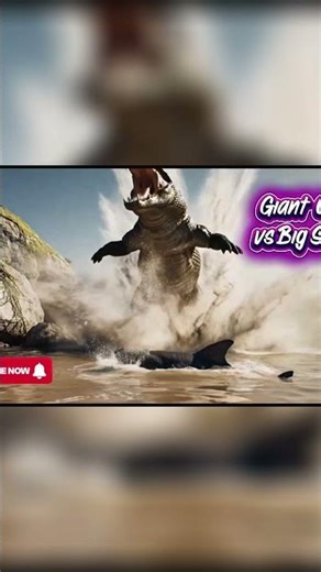 Shark vs Crocodile: Epic Underwater Battle for Survival! #shorts