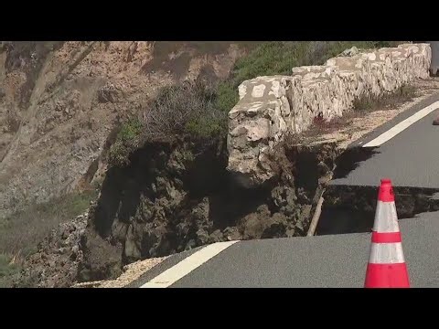 Big Sur highway collapses leaves drivers stranded