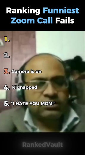 Ranking Funniest Zoom Call Fails #funny #zoomcall #shorts