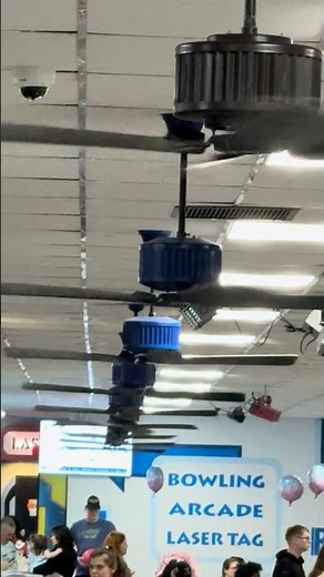 Bowling Alley FASCO Heat Cycler Ceiling Fans