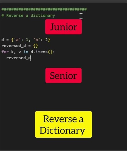 Reversing a dictionary in Python