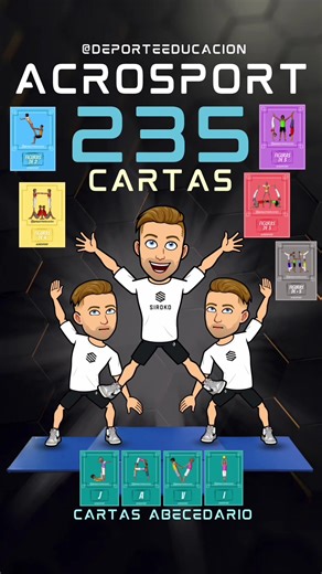 235 Cartas de Acrosport para Educadores Físicos