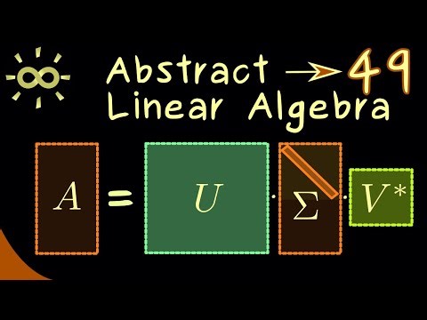 Abstract Linear Algebra 49 | Singular Value Decomposition (Overview) [dark version]