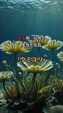 【動物雑学】ウミユリ、太古の海に咲く生きた化石#shorts #動物#雑学 #ウミユリ