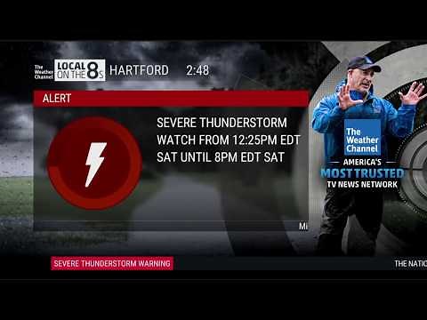 Severe Thunderstorm Watch/Warning. Local on The 8s (6-6-20). The Weather Channel. LOT 8s #93