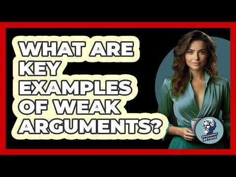 What Are Key Examples Of Weak Arguments?