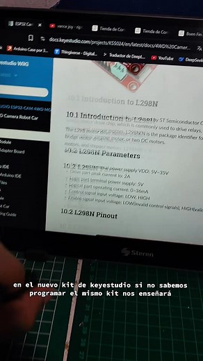 En el nuevo kit de KeyestudioRobot #holamund #fypシ゚ #ESP32 #electronicadigital #3d #mecatronica #electronica #Arduino #programador #universidad | Mirrortrec