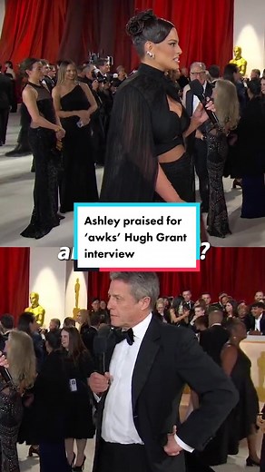 The most akward Oscars moment since ‘the slap’? Ashley Graham is being heaped with praise for handling an ‘awkward’ interview with Hugh Grant on the red carpet. Eek #news #oscars #entertainment #hughgrant #ashleygraham #academyawards #interview #rescarpet #embarassing #embarassingmoment #secondhandembarrassment