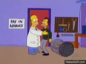 homer simpson chiropractic on Make a GIF