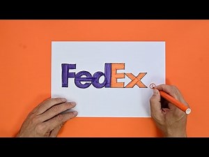 How to draw FedEx logo