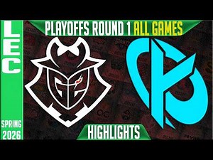 G2 vs KC Highlights ALL GAMES | LEC Spring 2026 Playoffs | G2 Esports vs Karmine Corp G1