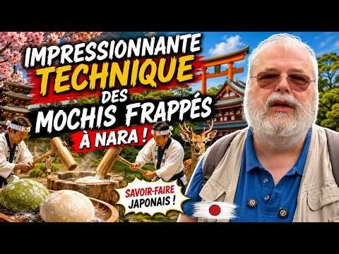 Impressionnante technique des Mochis frappés à Nara !