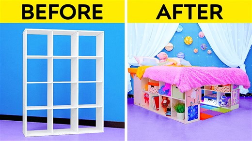 6K views · 45 reactions | CUTE ROOM MAKEOVER FOR KIDS || Secret Room Under the Bed! Cool DIY Ideas and Tricks by 123 GO! | 123 GO | Facebook