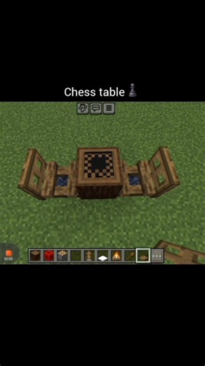 Chess table in minecraft ♟️