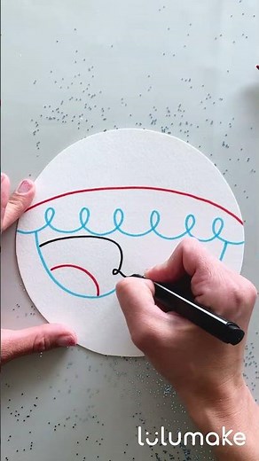 Santa Face Ornament Craft for Kids with Magic Stix Markers | Holiday Art Project