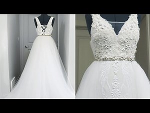 WEDDING DRESS Tutorial | DETACHABLE TULLE OVER-SKIRT