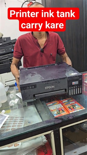 Epson L8050 L18050 Printer: Carry Ink Tank Printers Upright to Prevent Ink Leakage