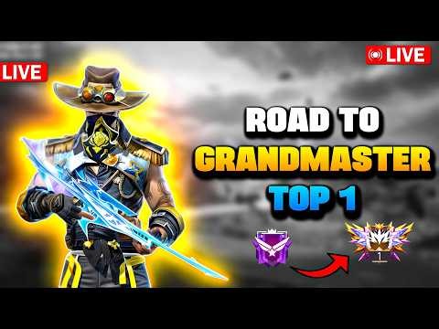 New Grandmaster Top 1 Push✌ V Badge Lobby ❤ Free Fire LIVE! #freefire #shortlive #bijoybhaiff