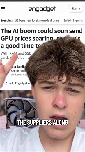 RAM Prices Exploded.. GPU and CPU prices might be next 😭🫩 #fyp #tech #gamingsetup #techtok #funny