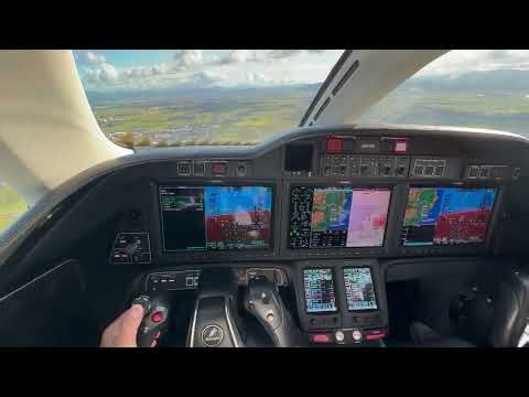 福井空港RJNF RNP RW18approach circle to RW36 landing Honda jet JA817R