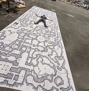 The World's Largest Dungeon Map